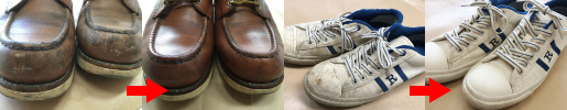 靴のクリーニング・靴磨き・色補修